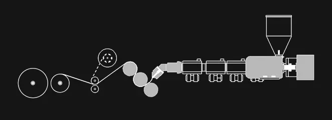 آلة بثق الورقة PP / PS أحادية الطبقة