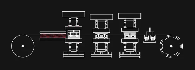 آلة التشكيل الحراري البلاستيكية بأربع محطات
