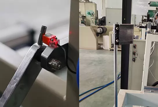 يحتوي جزء التغذية والتدفئة على مفتاح كهربائي ضوئي من أجل منع حدوث خطأ في التشغيل من عملية الإنتاج.