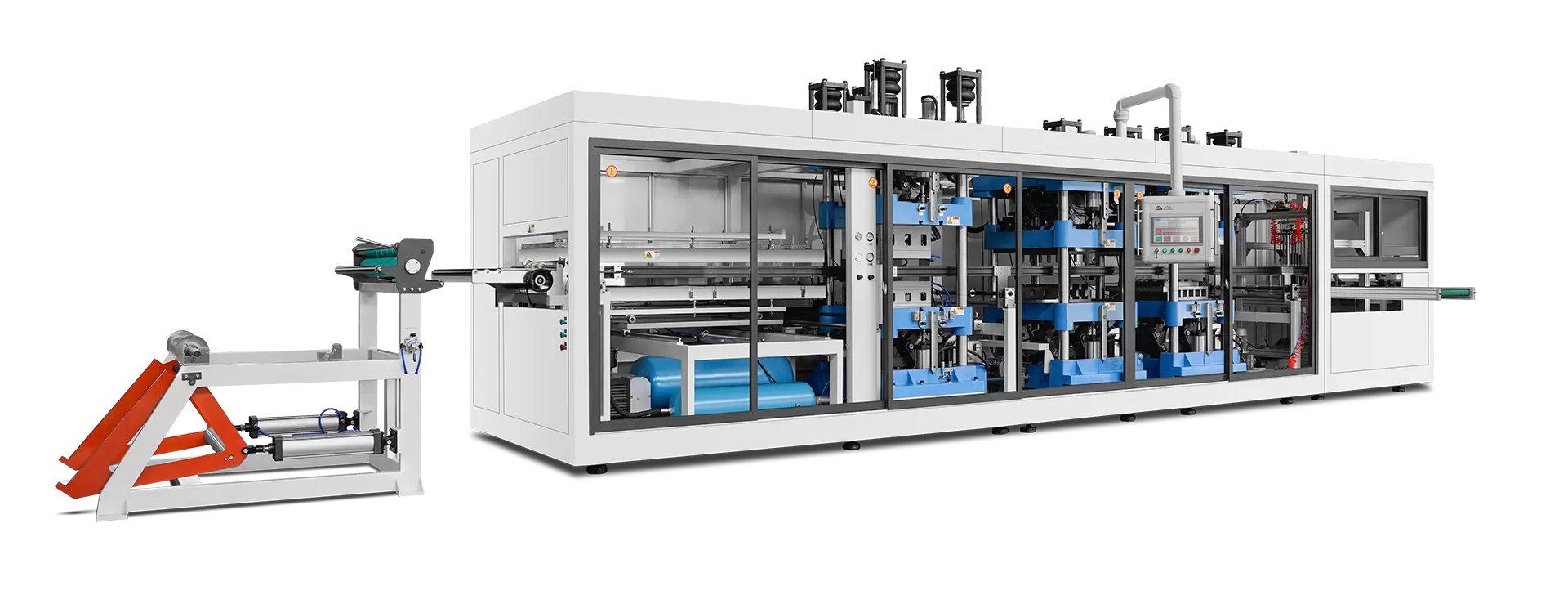 آلة تشكيل البلاستيك بالحرارة الأوتوماتيكية متعددة المحطات آلة تشكيل البلاستيك بالحرارة الأوتوماتيكية متعددة المحطات